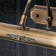 Aplica/lampa de tablou alama patinata 2xG9/28W Bilderleuchten WA 2-1335/1+1 Patina Orion